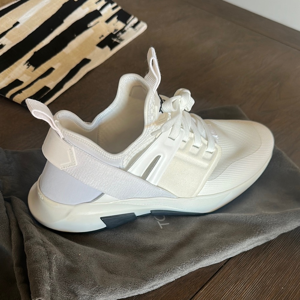 Tom Ford Logo Patch Lace Up Sneakers